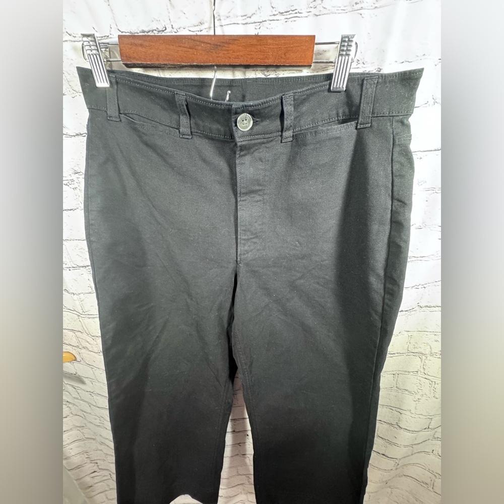 Old Navy Extra High-Waisted Super Wide-Leg Chino Pants in Black- EUC - Picture 2 of 5
